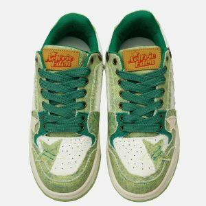 retro starryclimb avocado skate shoes   urban chic design 8320