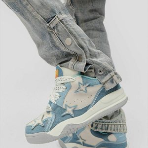 retro starryclimb skate shoes   vibrant contrasting design 2003