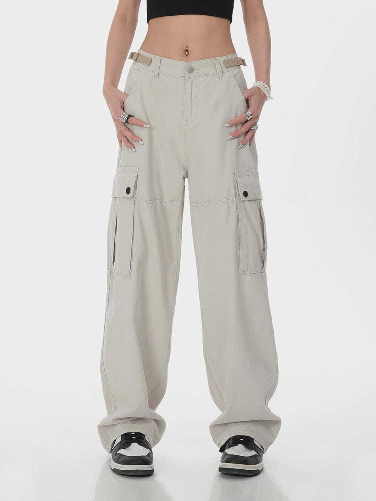 retro straight cargo pants edgy & vibrant streetwear 5923