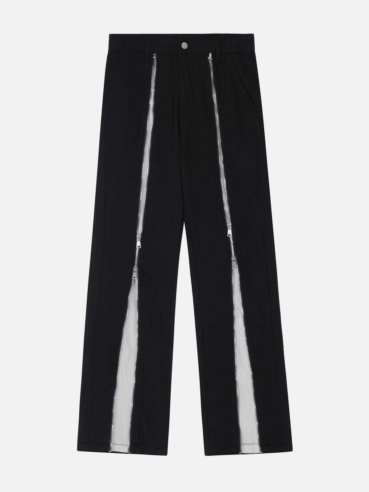 retro zipper pants vintage streetwear essential 6257