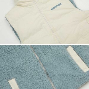 reversible puffer vest edgy & versatile outerwear 4976