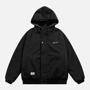reversible sherpa hoodie   cozy & versatile urban wear 7622