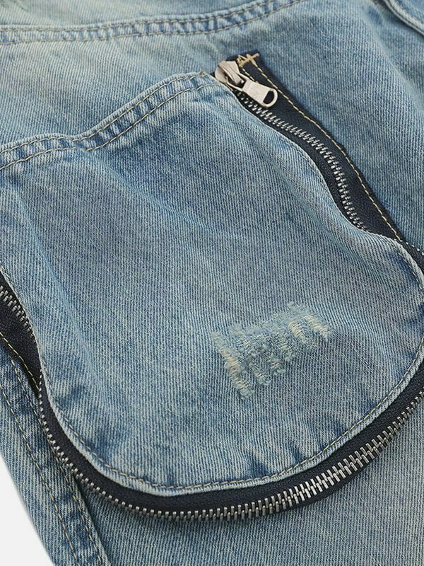 revolutionary 3d zip up pocket jeans 2384