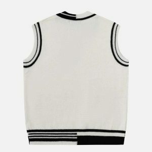 revolutionary color block sweater vest 1976