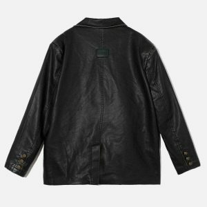revolutionary deconstructive design leather jacket 2796