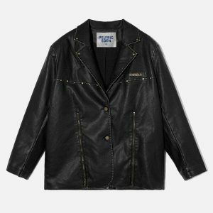 revolutionary deconstructive design leather jacket 4706