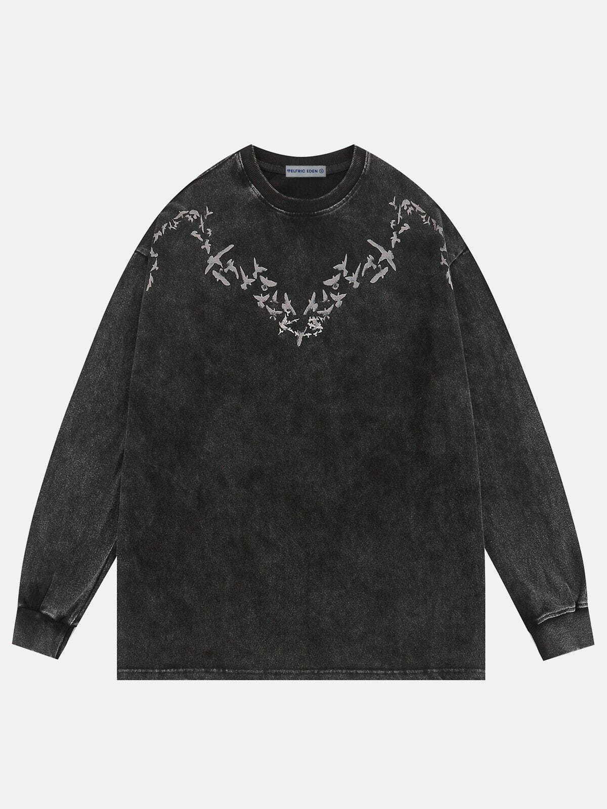 revolutionary embroidered pigeon sweatshirt urban streetwear 3916