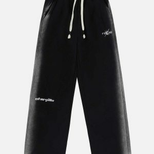 revolutionary embroidered sweatpants edgy & vibrant streetwear 7473