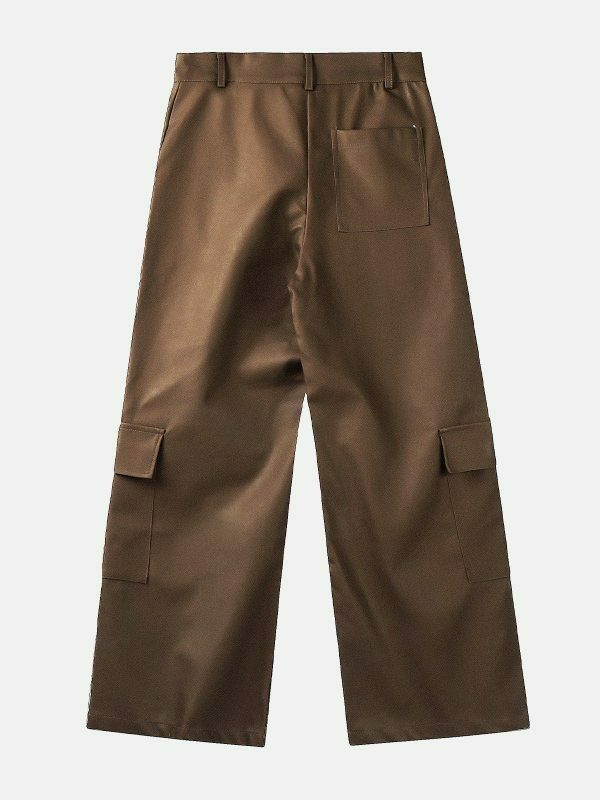 revolutionary faux leather cargo pants 5637
