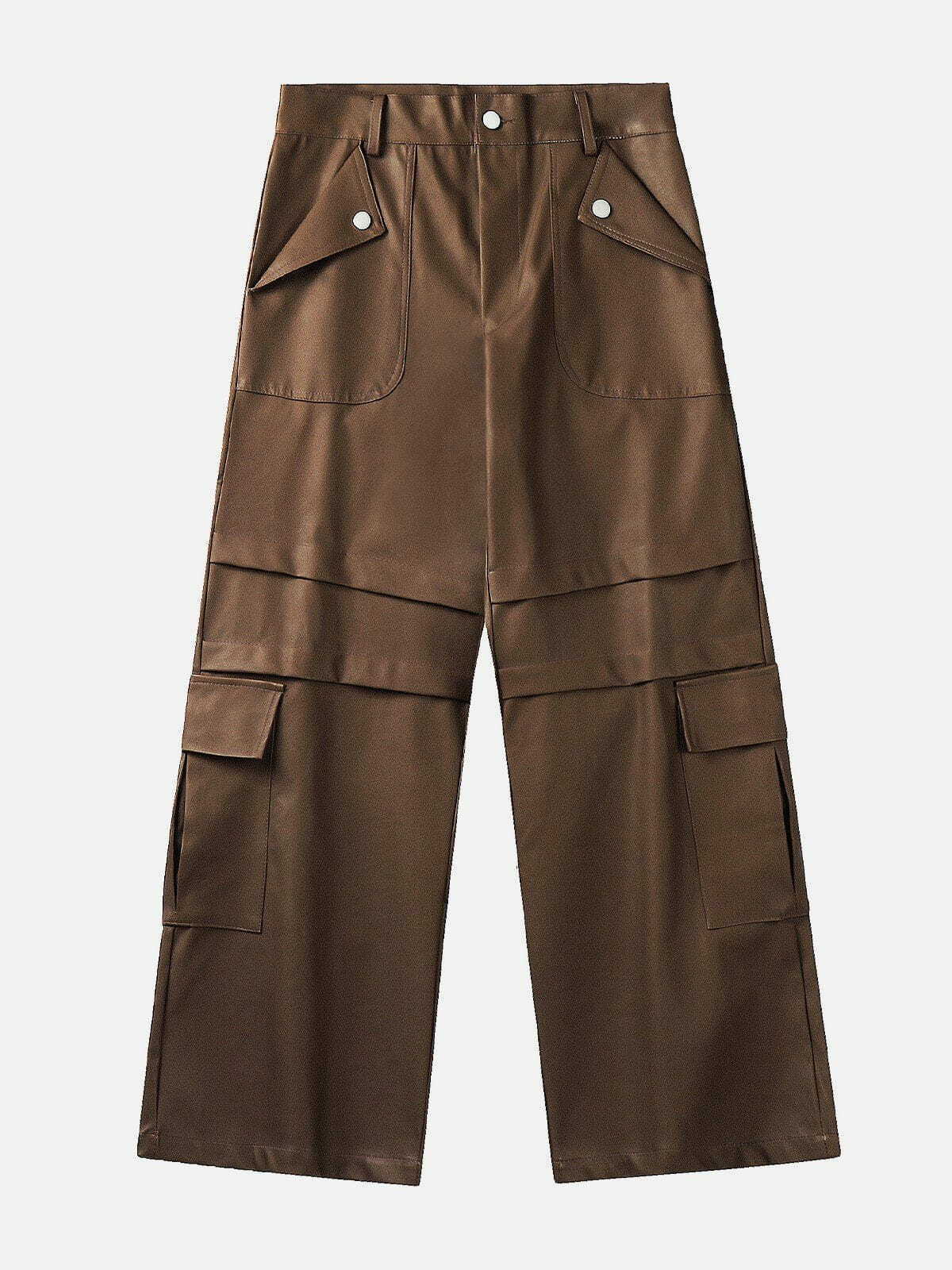 revolutionary faux leather cargo pants 7650
