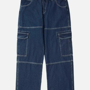 revolutionary multi pocket loose jeans 1827