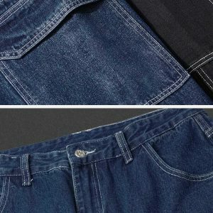 revolutionary multi pocket loose jeans 3671