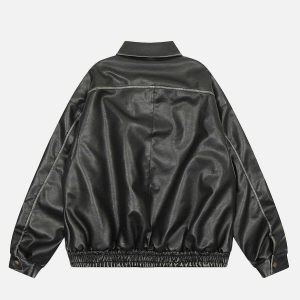 revolutionary multi pocket leather jacket 2002