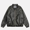 revolutionary multi pocket leather jacket 3122