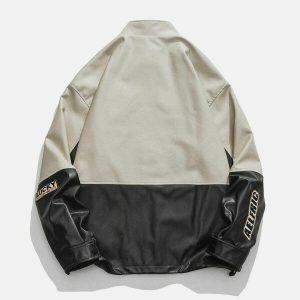 revolutionary patchwork racing jacket urban streetwear 6248