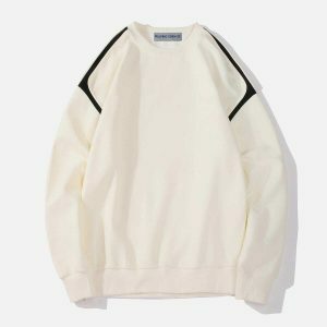 revolutionary patchwork sweatshirt urban streetwear 7459