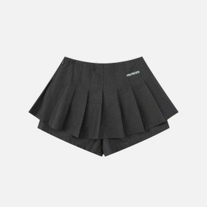 revolutionary pleated skirt edgy & vibrant streetwear 4939