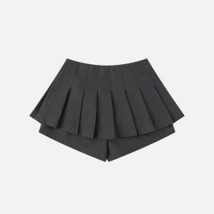 revolutionary pleated skirt edgy & vibrant streetwear 6425