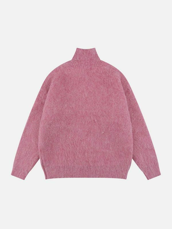 revolutionary shoulder zip up sweater urban chic 3565