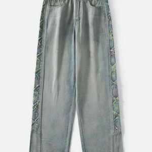 revolutionary side fringe jeans 5433