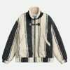 revolutionary stripe sherpa coat 2293