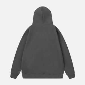rivet line graphic hoodie edgy streetwear essential 7090