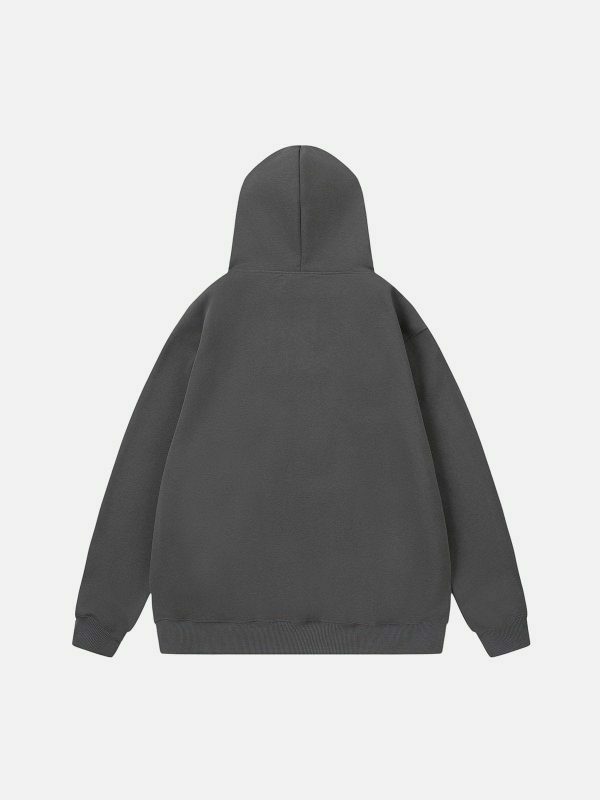 rivet line graphic hoodie edgy streetwear essential 7090