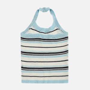 sexy stripe cami top chic & vibrant y2k essential 8330