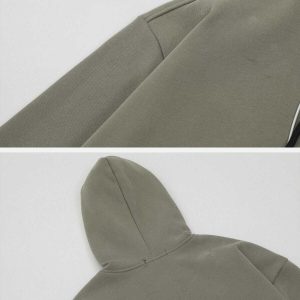 sharp corner zip hoodie   edgy & dynamic streetwear icon 4004