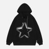 sharp corner zip hoodie   edgy & dynamic streetwear icon 4628