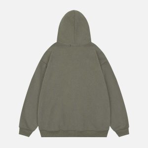 sharp corner zip hoodie   edgy & dynamic streetwear icon 5604