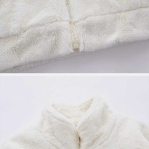 sherpa embroidered coat   winter's iconic warmth 3046