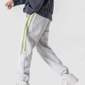 side stripe pants youthful & sleek streetwear essential 2998
