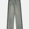 side zip up jeans   sleek & youthful streetwear essential 6731