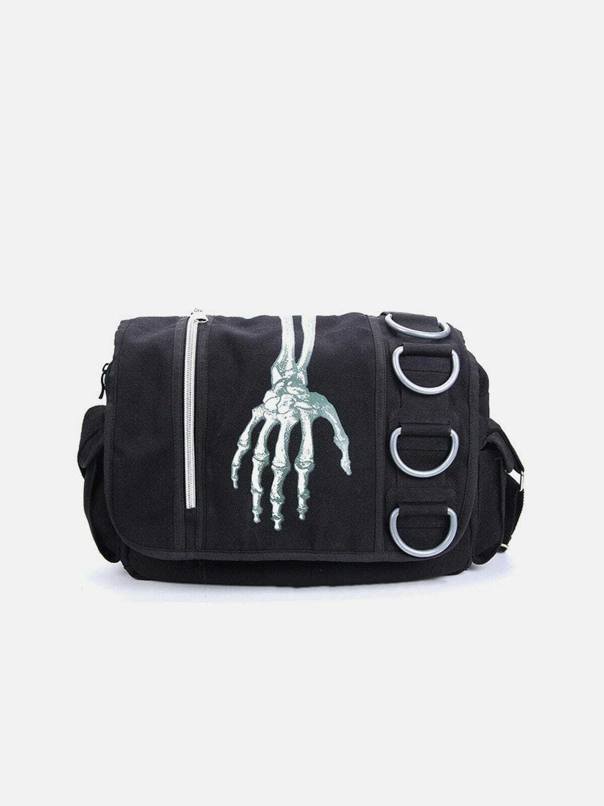 skull print crossbody bag edgy & trendy urban accessory 2826