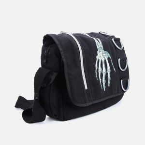 skull print crossbody bag edgy & trendy urban accessory 4675