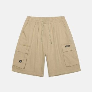 sleek discreet pocket shorts   minimalist urban wear 1946