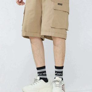 sleek discreet pocket shorts   minimalist urban wear 7126