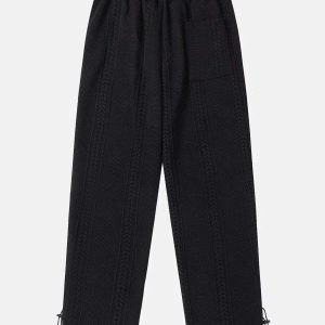 sleek drawstring pants minimalist & solid design 5599