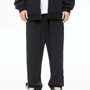 sleek drawstring pants minimalist & solid design 8159