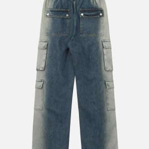sleek flap pocket jeans   minimalist & urban appeal 2757