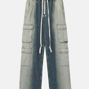 sleek flap pocket jeans   minimalist & urban appeal 7361
