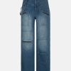 sleek highwaist jeans with multi pockets urban chic 4742