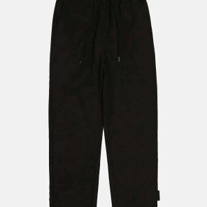 sleek pant cuff buttoned trousers minimalist design 5428