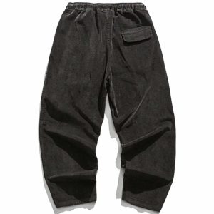 sleek plain pants minimalist design & urban appeal 6088