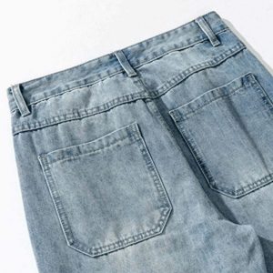 sleek plain wash jeans classic & youthful style 1962