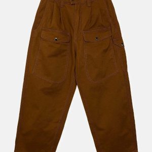 sleek solid button pants   minimalist & chic design 3226