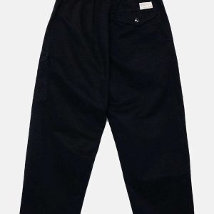 sleek solid button pants   minimalist & chic design 8717