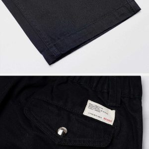 sleek solid button pants   minimalist & chic design 8912