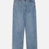 sleek solid color jeans straight cut youthful appeal 3437